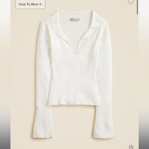 J.Crew Fitted pullover sweater in TENCEL™ lyocell blend